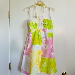 NWT Lilly Pulitzer Daphne poplin dress Fresh Picked Patch 8